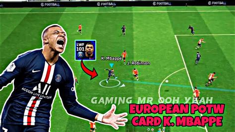 Review 101 Rated Free Potw Card Of K Mbappe ।। Efootball Gaming ।। Pes Football 2024 ।। Youtube