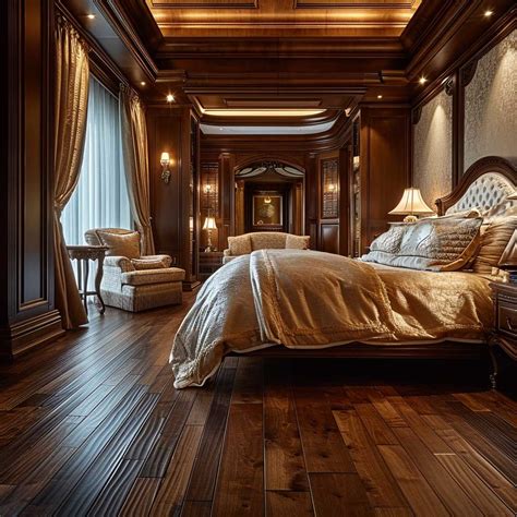 10+ Sophisticated Bedroom Designs with Elegant Dark Wood Floors • 333k+ Inspiring Lifestyle Ideas