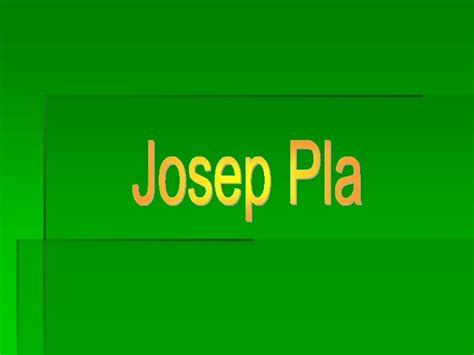 Biography Of Josep Pla Josep Pla I Casadevall