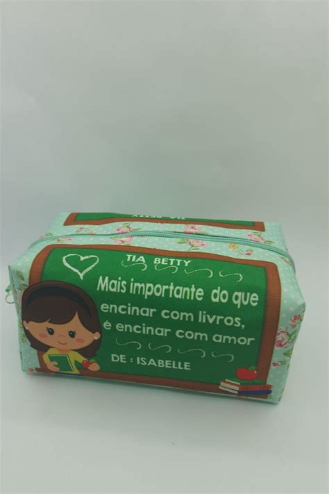 N Cessaire Box Dia Dos Professores Elo Produtos Especiais