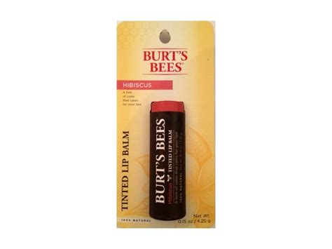 Burt's Bees Hibiscus Tinted Natural Lip Balm Ingredients and Reviews