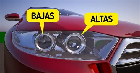 En qué se diferencian las luces altas y bajas de los automóviles y