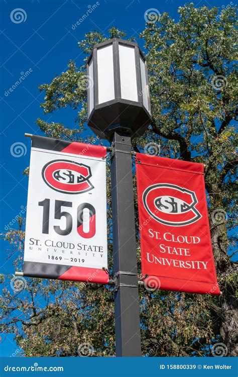 Banner and Logo on the Campus of St. Cloud State University Editorial ...