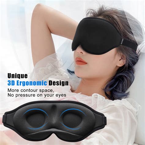 3D Sleep Mask Sleeping Eye Mask For Women Men Contoured Cup Night