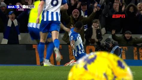 Vídeo Brighton 4 x 2 Tottenham Melhores Momentos 19ª rodada do