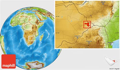 Physical Location Map of Selebi-Phikwe