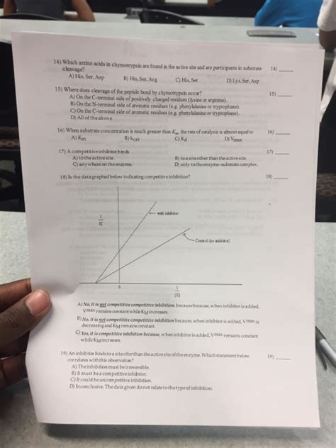 Solved Which amino acids in chymotrypsin are found in the | Chegg.com