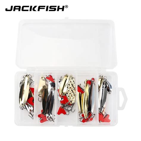 Buy Pcs Lot Metal Sequin Bait Set Spinners Spoon Fishing Lure Kit