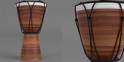 Djembe Bongo Drum 3D Model 9 Obj Fbx Blend Unknown Free3D