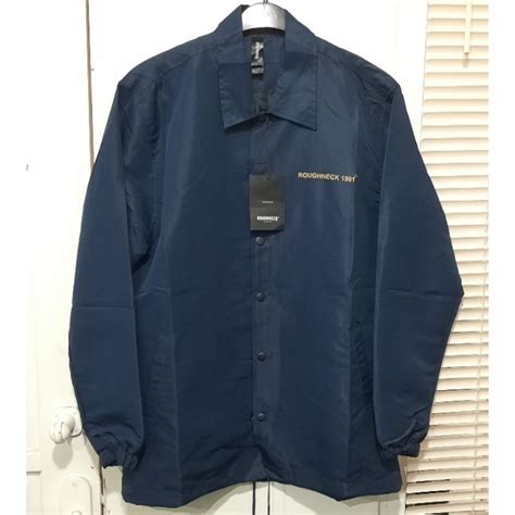 Jual Roughneck Coach Jacket Navy Shopee Indonesia