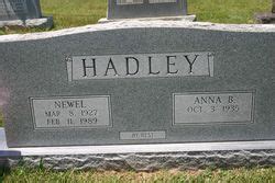 Newell Hadley 1927 1989 Mémorial Find a Grave