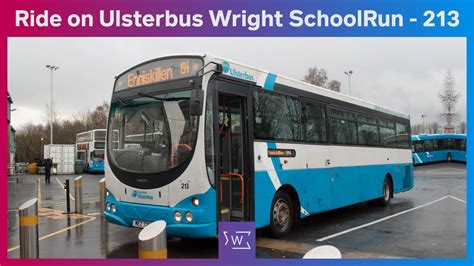 Ride On Ulsterbus Wright Eclipse SchoolRun 213 W Nirtransport YouTube