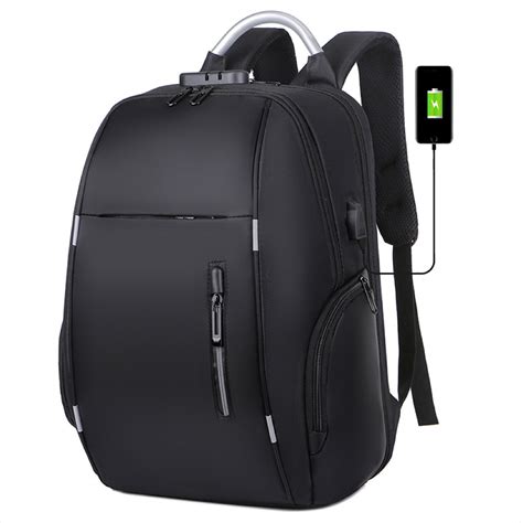 Mochila Antifurto Impermeável Para Notebook Bolsa Cadeado Senha