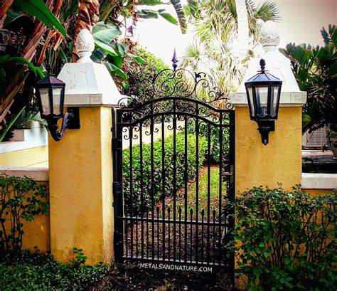 Wrought Iron Garden Gate Designs Image To U