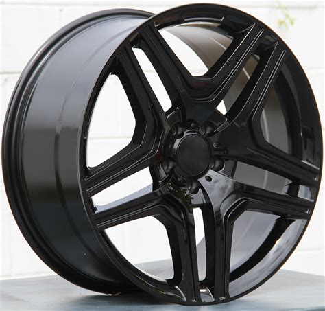 Mercedes Benz Wheels 5346 22x10 5x112 Gloss Black Fit Ml Gl Class 320 Wheelplususa