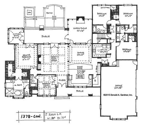 This Open Concept House Plan On The Drawing Board Has 5 Bedrooms