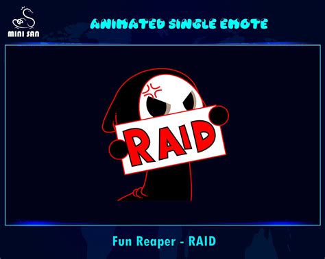 Animated Cute Raid Reaper Emote Cute Raid Reaper Twitch Emote Cute