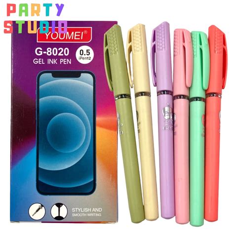 Pastel Ballpen Gel Pen Pcs Gelpen Ipen Ballpen Mm Pen Black