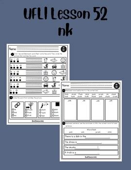 Ufli Lesson Practice Page Digraphs Nk By Good Times In First