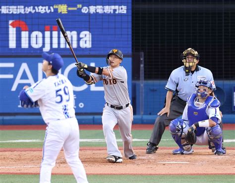 【巨人】吉川尚輝2戦連発！「いい結果になって良かった」先制2ラン Dena平良から24イニングぶり得点 スポーツ報知