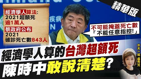 【盧秀芳辣晚報】只有843人 去年染疫死亡黑數多 藍營引用經濟學人算法 質疑政府蓋牌 蘇益仁社區內恐藏未確診的死亡黑數