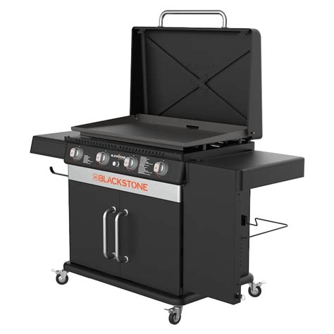 Blackstone 36 Culinary Cabinet Griddle With Side Table 4 Burner Liquid Propane Flat Top Grill