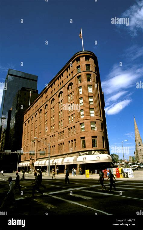 Colorado Denver historic Brown Palace Hotel Stock Photo - Alamy