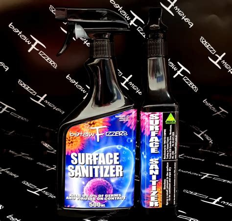 Surface Sanitizer 500ml Spray Bottle Twisted Fizzers