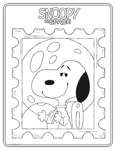 Coloriage Peanuts Snoopy télécharger et imprimer gratuit sur