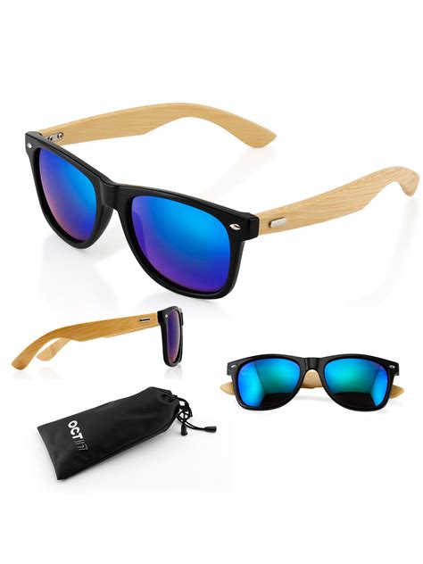 Fashion Vintage Wood Wooden Frame Mens Womens Glass Bamboo Sunglasses