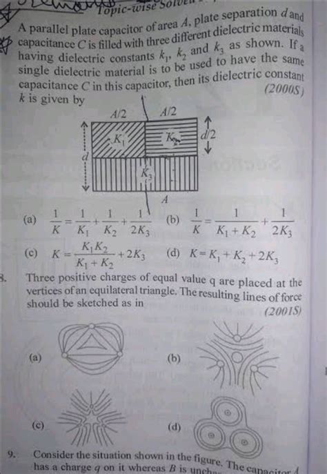 Three Positive Charges Of Equal Value Q Are Placed At The Vertices Of An