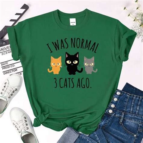 I Was Normal Cats Ago Women S T Shirt For Cat Moms With Humor