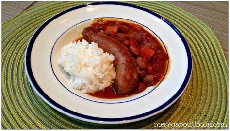 Slow Cooker Sausage and Bean Casserole - Merry About Town