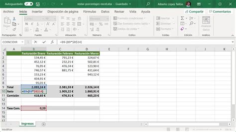 Formula Para Restar Un Porcentaje A Una Cantidad En Excel Printable