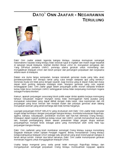latar belakang dato onn jaafar - Elizabeth Ogden