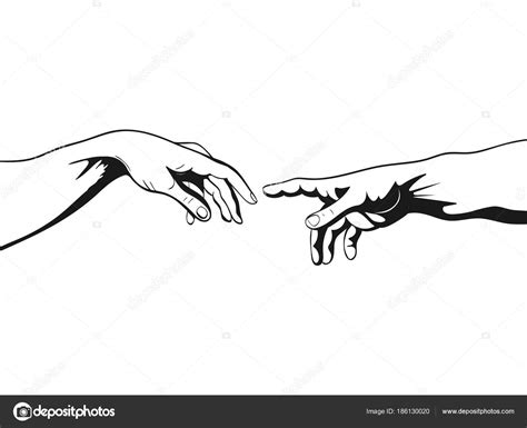 Adam God Hands Vector Illustration Stock Vector by ©exit.near.gmail.com ...