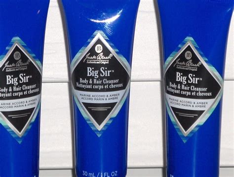 Jack Black Big Sir Body And Hair Cleanser Marine Accord 3 X 1 Oz 30 Ml Travel Ebay