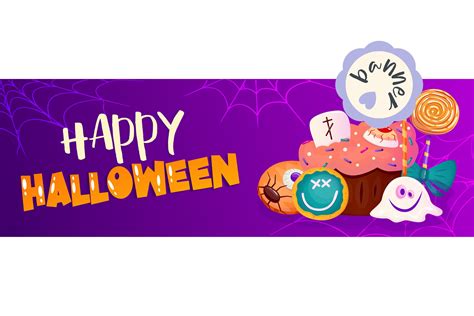 Happy Halloween Template Banner Graphic by smirnova.26051994 · Creative Fabrica