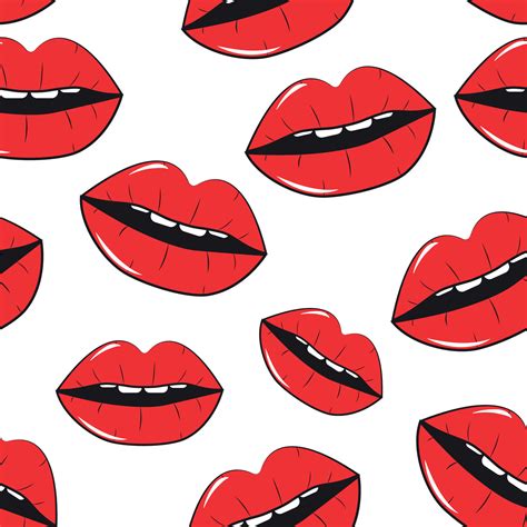 Lips Seamless Pattern Background in Pop Art Style Vector Illustration 4545254 Vector Art at Vecteezy