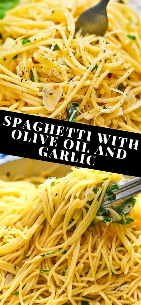 Spaghetti With Olive Oil And Garlic Artofit