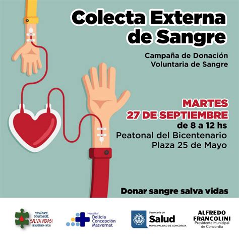 Donar Sangre Es Vida Colecta Externa En La Peatonal Del Bicentenario