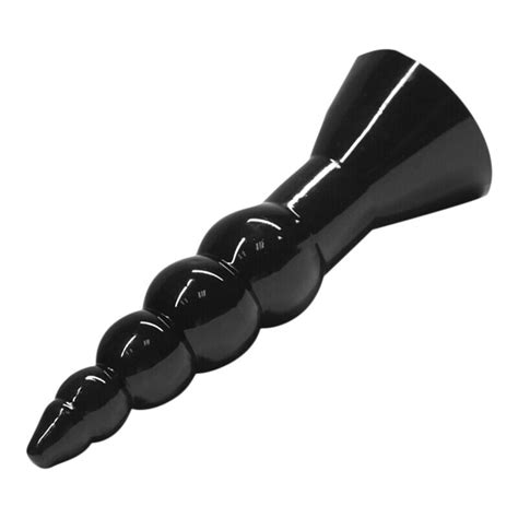 Black Short Anal Beads Butt Plug Silicone Anal Stimulator Sex Toys Unisex Fun Ebay