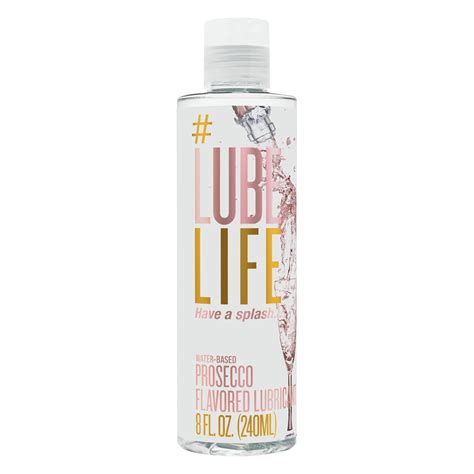 Lube Life Water Based Prosecco Flavored Lubricant For Men Women And Couples 8 Fl Oz