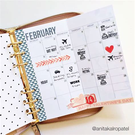 Personal Size Monthly Foldout Planner Insert By Plan2create On Etsy