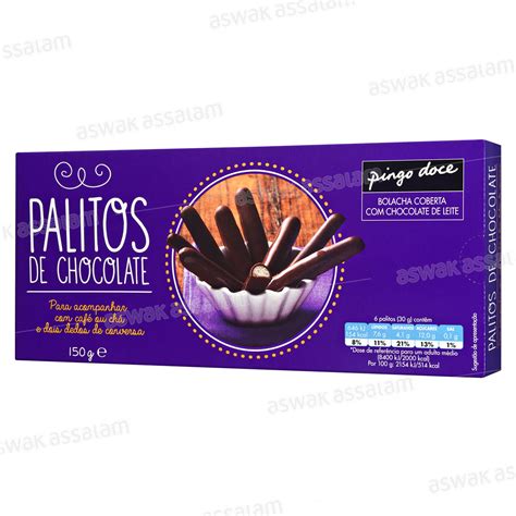 Biscuit Batonnet Au Chocolat Palitos G Pingo Doce Aswak Assalam