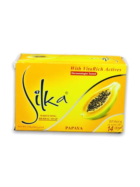 Silka Papaya Skin Whitening Soap 135g