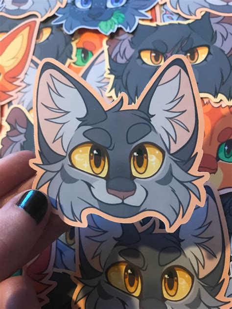 Warrior Cats Stickers Firestar Graystripe Yellowfang Etsy