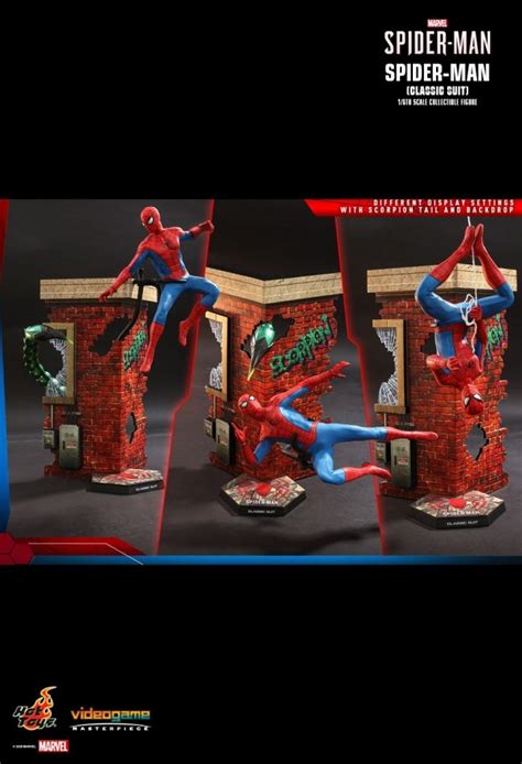 Spider Man Classic Suit Aus Dem Videospiel Marvel S Spider Man Von Hot Toys Vgm Classic Suit