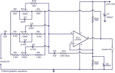 Audio Equalizer Circuit Schematic Sallen Key Filters For Aud