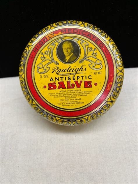 Vintage Rawleigh S Antiseptic Salve Tin Ebay